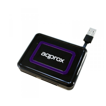 approx-appcrdnib-appcrdnib-lector-de-tarjeta-usb-2-0-negro-purpura